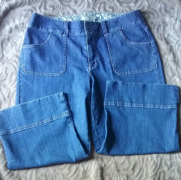 Christopher & Banks Pants - Christopher & Banks Stretch Denim Capri Pants Sz 8
